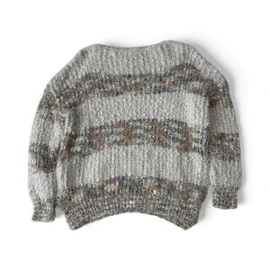 Cozy Cream and Multi Knit Sweater